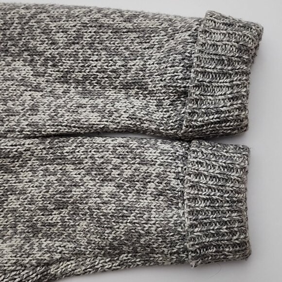 Coupe Men's Wool Blend Knit Button Up Hooded Jacket Beige Black Nordic Sz Large - Picture 5 of 13